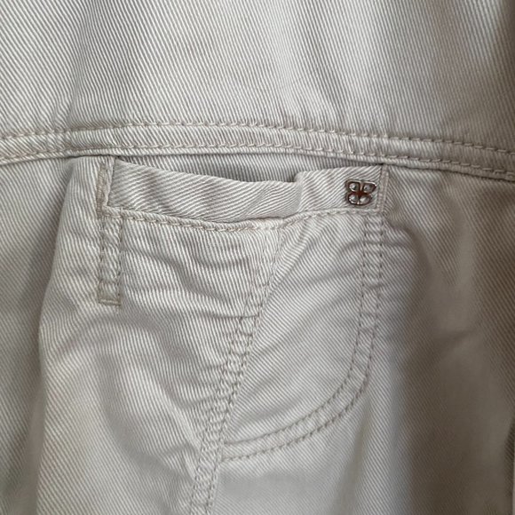 Beige Designer Jean Jacket - Picture 4 of 10